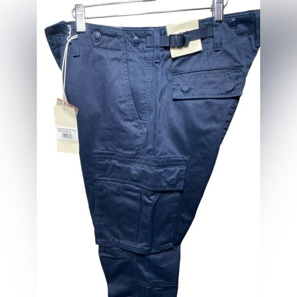 MNML Vintage Twill Cargo Pants Men’s Size 32 Midnight Blue Utility Workwear Stre - Picture 5 of 16